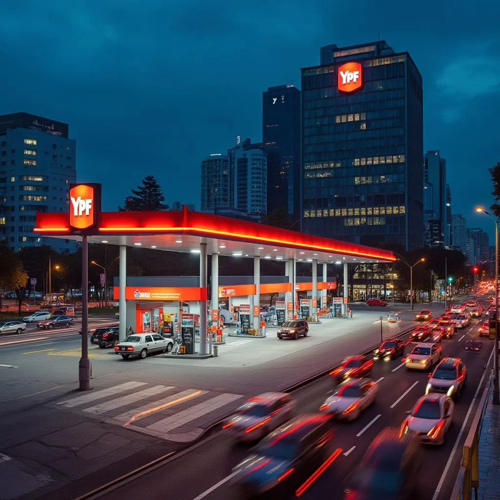 Estación YPF en Buenos Aires